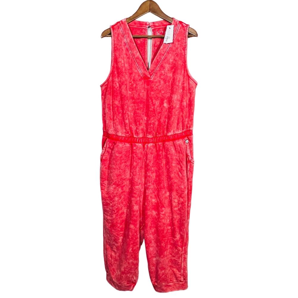 NEW! Lane Bryant Livi Activewear Jumpsuit Romper Sleeveless Salmon - 18/20